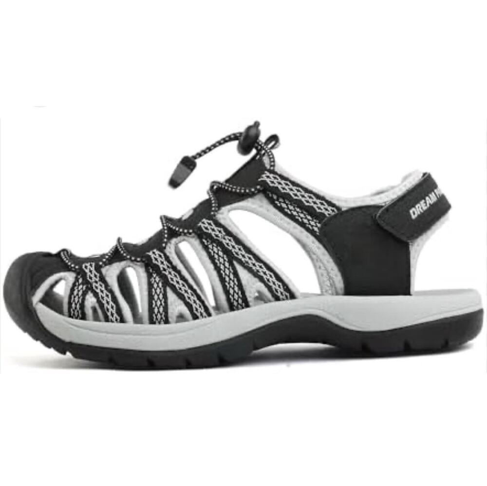Dream Pairs Womens Hiking Sandals Size 8 Black Sport Outdoor Trail Shoes